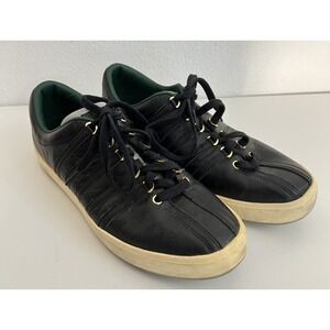 K-Swiss Pancho Gonzalez Black Leather Sneakers Size 9